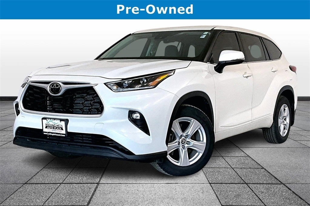 Used 2021 Toyota Highlander LE with VIN 5TDBZRBH7MS134321 for sale in Kansas City