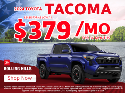 New 2024 Toyota Tacoma - Lease as Low as $379/Month!